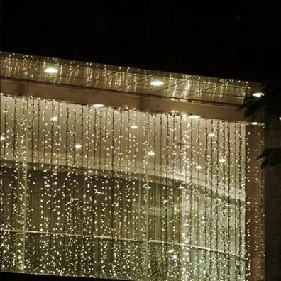 800 LED Bulbs 8m*3m Curtain Lights,Waterproof Christmas ornament lights,Flash Wedding Colored light,Fairy light LED strip