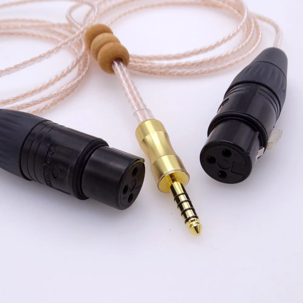 2-метровый 4 мм К 2x 3-контактный XLR Женский аудио адаптер кабель для Sony NW-WM1Z 1A MDR-Z1R