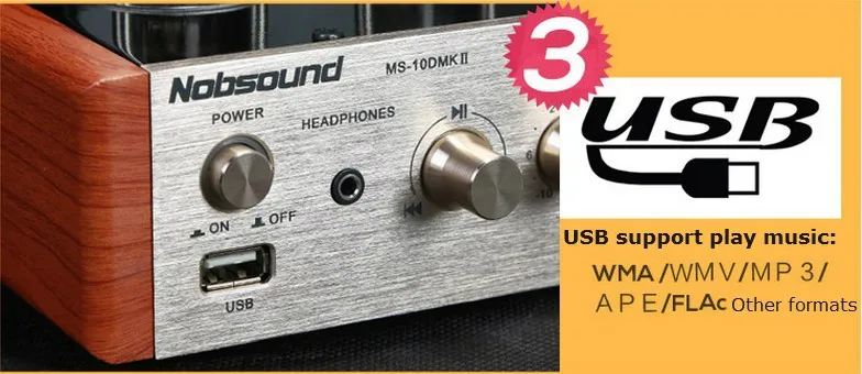 Nobsound MS-10D MKII MP3 домашний аудио усилитель трубки bluetooth наушники многофункциональный музыкальный плеер динамик усилители