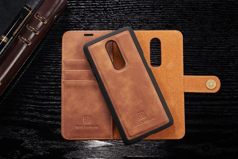 Съемный Магнитный Флип кожаный чехол для One Plus 6 Чехол футляр OnePlus подставка