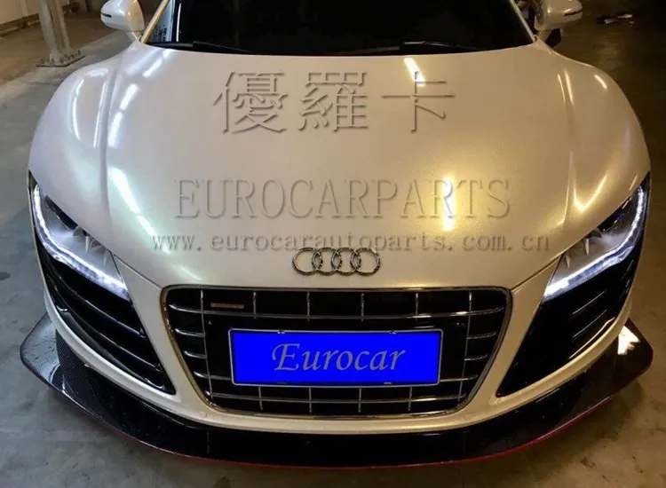AD R8 carbon finber передний задний спойлер для R8 carbon fiber передний задний диффузор спойлер багажника боковые юбки