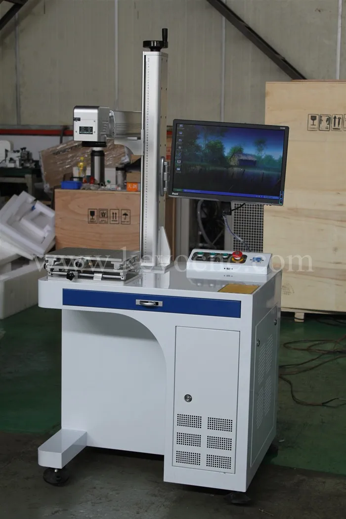 Волоконный лазер серии номер гравировальный станок с лазерной головкой galvo Cnc