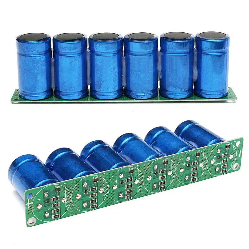 

6Pcs Farad Capacitor 2.7V 500F 35*60MM Super Capacitor With Protection Board