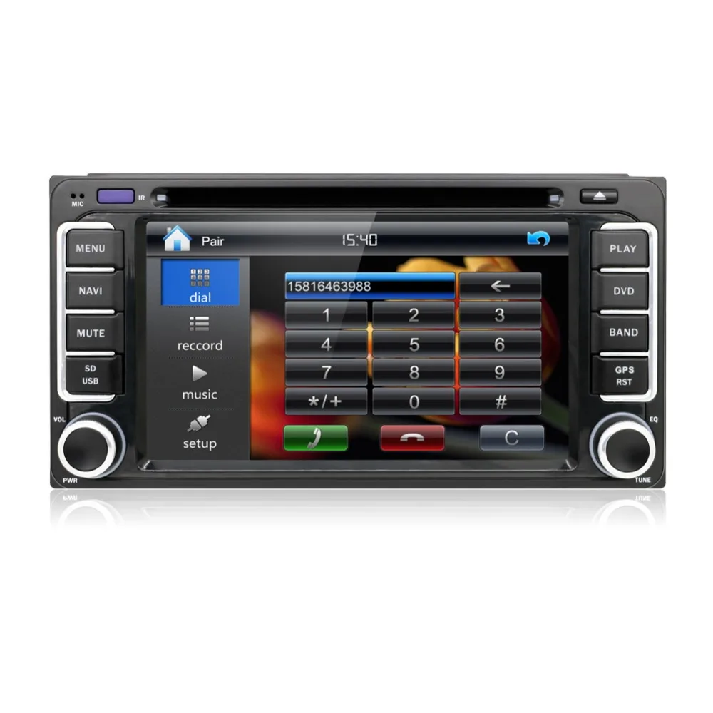 200*100 Автомобильный dvd Радио стерео видео плеер gps для Toyota Hilux VIOS Camry Corolla Prado RAV4 2003 2004
