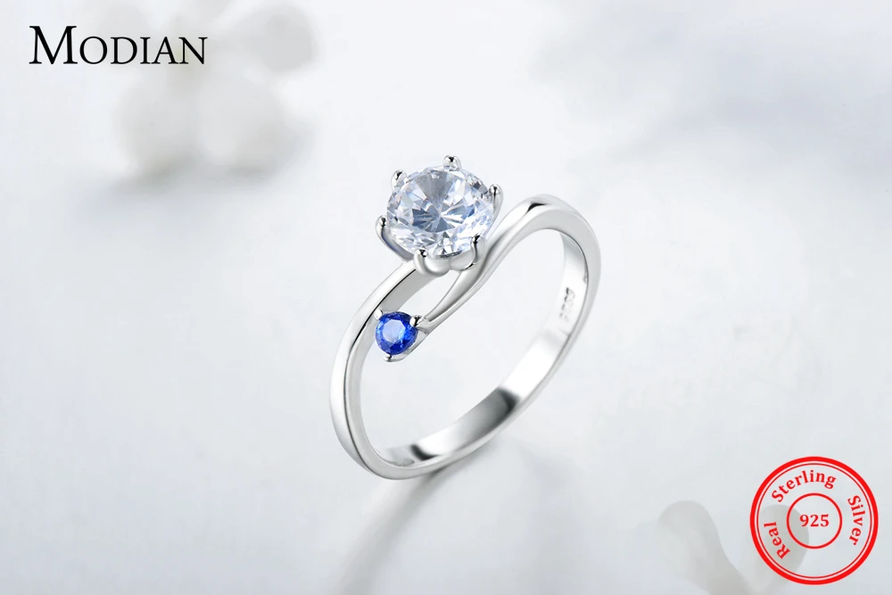 Новая мода 1.5Ct Кубический Цирконий обручальные кольца роскошные 925 пробы серебряные кольца для женщин обручальные юбилейные ювелирные изделия