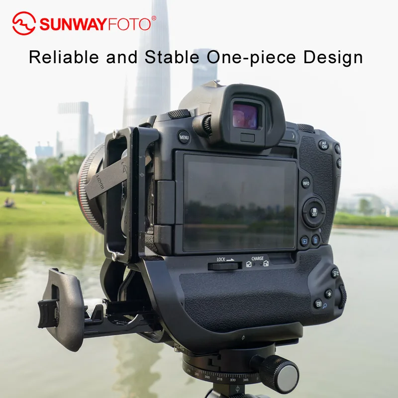 Особый L-образный кронштейн SUNWAYFOTO для фотоаппарата с рукояткой аккумулятора и