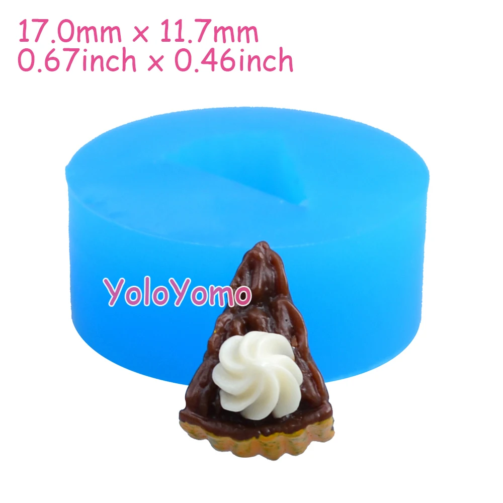 G089YL G127YL G129YL G137YL 3D ломтик торта силиконовая форма-миниатюрная еда Конфеты Шоколад