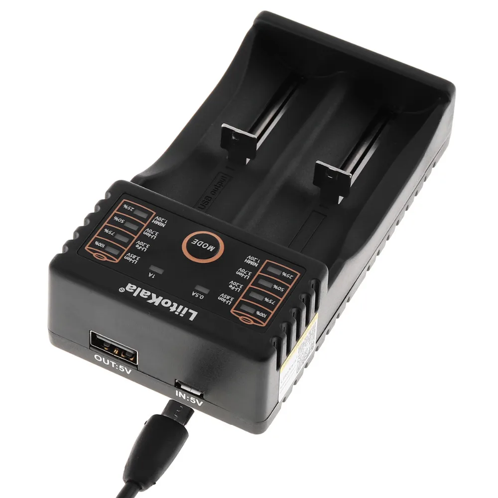2 слота USB Смарт Батарея Зарядное устройство для 1 V 3 7 AA AAA 26650 18650 18490 18350 17670 17500 17355