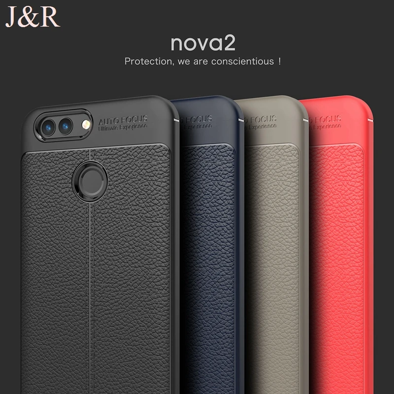 J &amp R чехол для huawei Nova 2 Встроенная крышка Nova2 PIC-AL00 5 0 &quotМягкий ТПУ защитный
