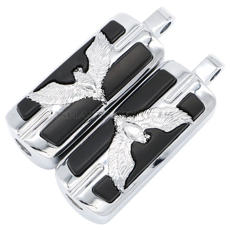 Rider Пассажирские подножки напольные доски для Harley Touring Road King Street Electra Glide FLHR FLHX FLHTC FLHT V-Rod - Цвет: H-Chrome