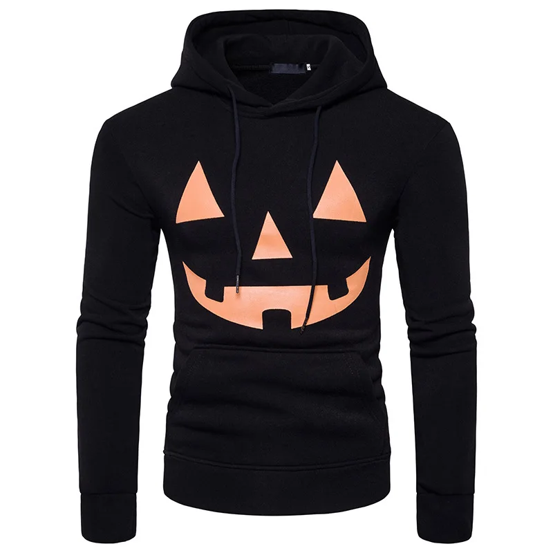 Новый модный осенний свитер с капюшоном и большими карманами | Мужская одежда