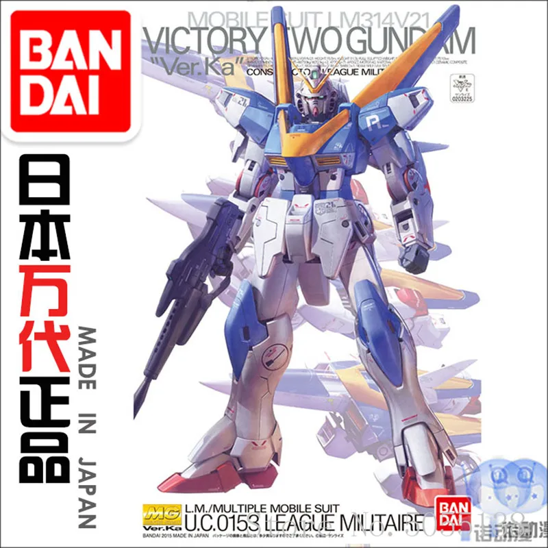 

Bandai Gundam модель в наличии сборка MG 1/100 vcбы2 Wo робот Гандам фигурка аниме игрушки Фигурки подарок