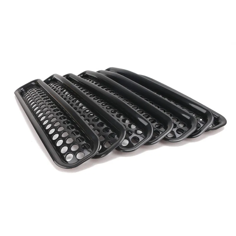 7 шт. передняя сетчатая решетка для Jeep Wrangler TJ 1997 2006|grille insert|bumper grillehoneycomb frame |