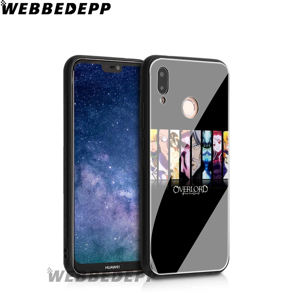 Чехол из закаленного стекла для Huawei Mate 20 P20 P10 P Smart 2019 с рисунком девушки аниме и Honor