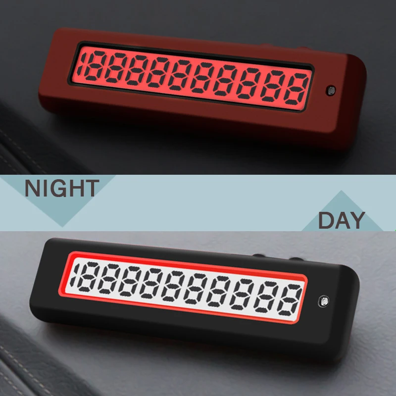 Автомобильная парковочная карточка светодиодный ночсветильник цифровой