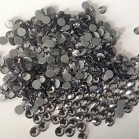 loose flat back rhinestone hot fix ss10 black diamond 300 gross each lot for leathers accessory free shipping