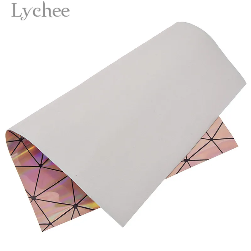 Lychee Life A4 лазерная Переливающаяся гладкая ткань из искусственной кожи высокого качества Синтетическая Кожа DIY материал для сумок
