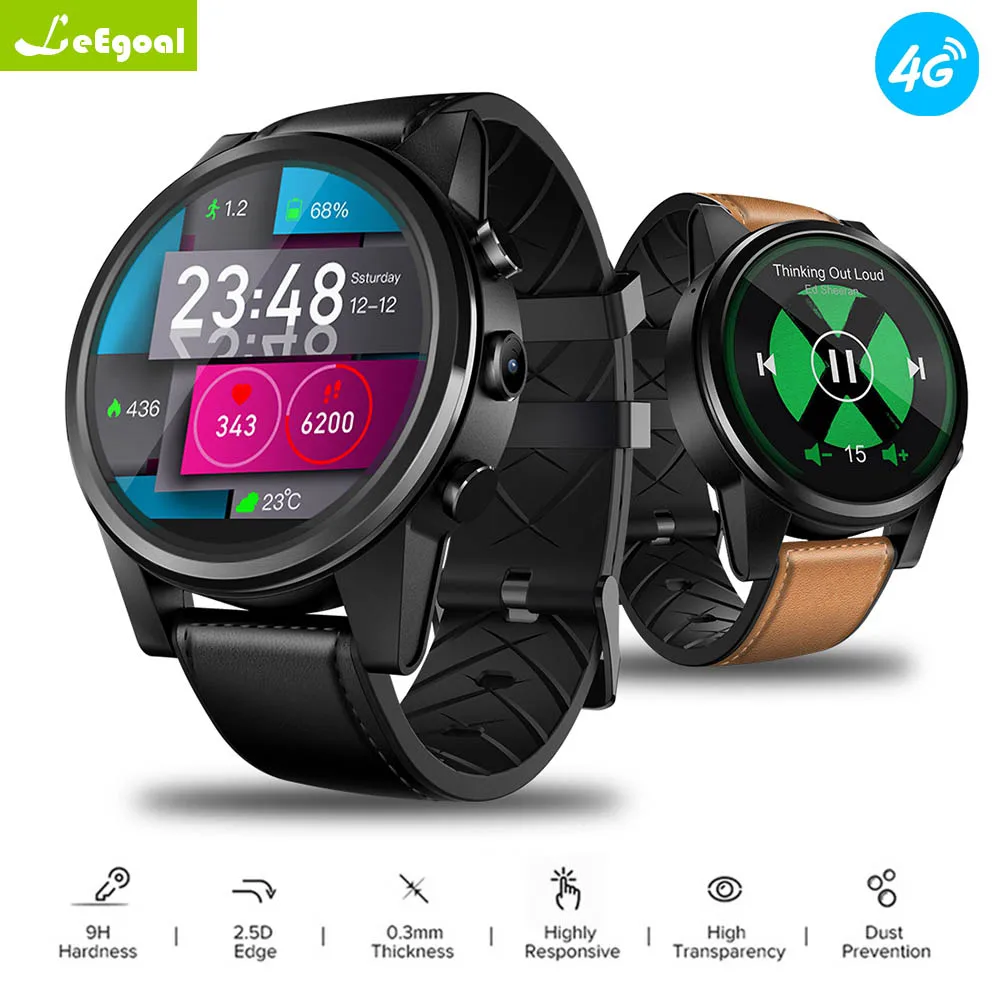 Leegaol gps умные часы с WiFi Для мужчин Тор 4 PRO 4G SmartWatch SIM Bluetooth 0 1 Гб + 16 5MP Камера 6