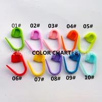 500pcs 11 colors quality stitch markers holders plastic locking crochet knitting size 22mm free postage