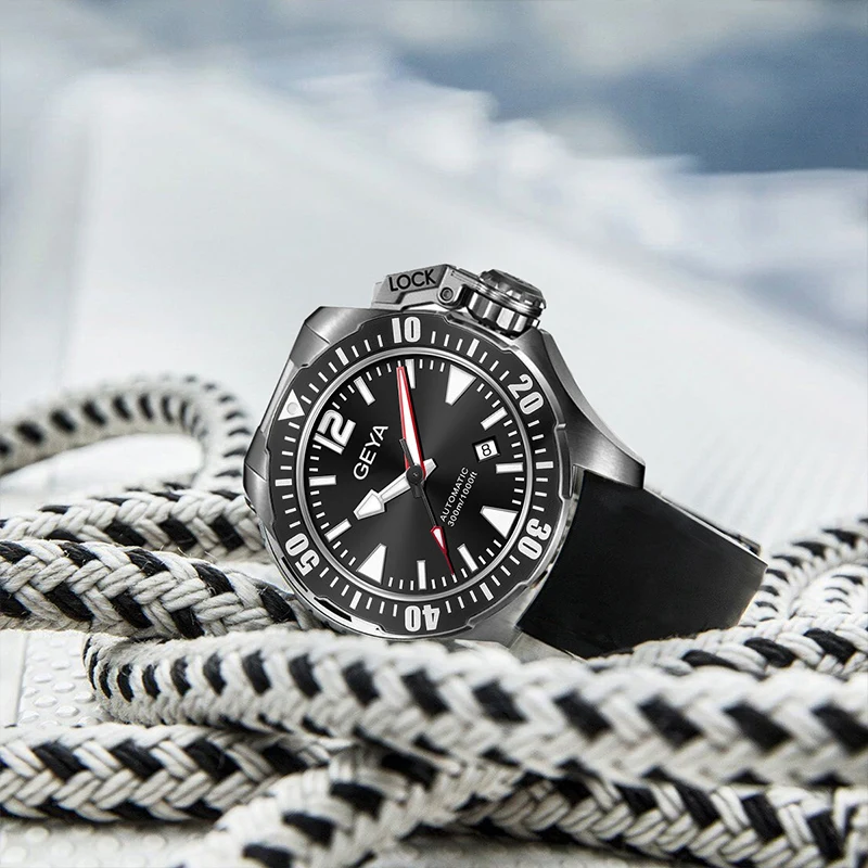 Улучшенная версия Geya Miyota мужские часы Submari Diver RLX светящиеся сапфировые