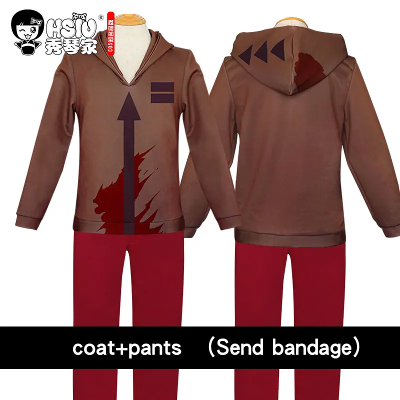 Costume HSIU/Новинка; высокое качество; костюм ангелов смерти для косплея Айзек Фостер; Косплей; парики Zack; обувь для Хэллоуина; карнавальный костюм - Цвет: Costume