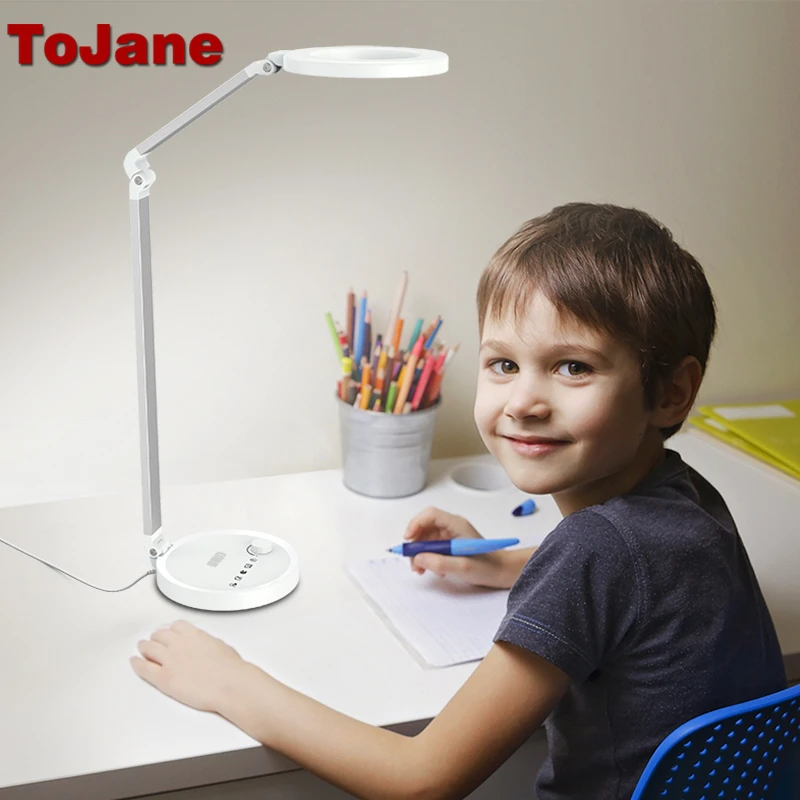 ToJane настольные лампы CCC Led Настольная лампа светодиодные лампы настольная лампа настольная Складная Настольная лампа регулируемый светильник ing офисный светильник TG2520