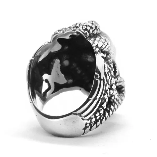 Прямая поставка 2018 кольцо с демоном змея в улей мужская бижутерия байкерское