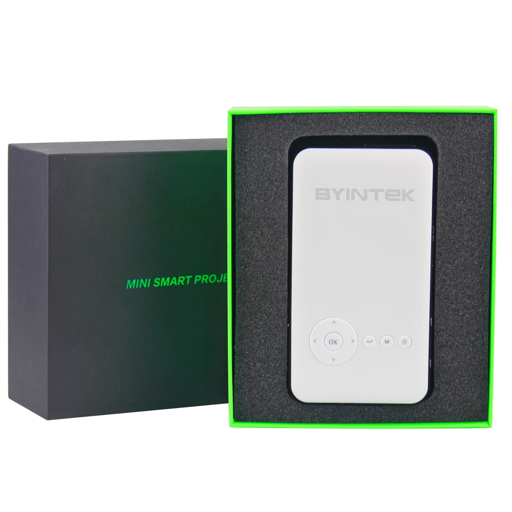 BYINTEK проектор для android устройств MD323 встроенный wifi Bluetooth 32 г 5000 мАч батарея HDMI USB sd