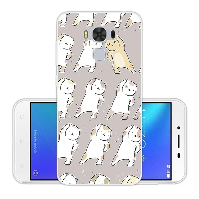 Чехол для Asus Zenfone 3 Max ZC553KL CuteCat чехол 5 дюймов прозрачный силиконовый мягкий ТПУ