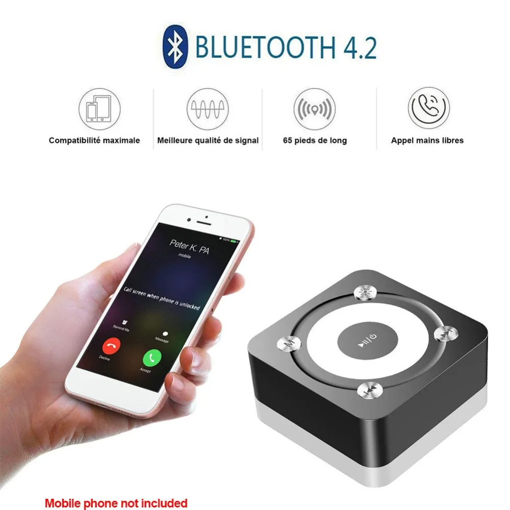 Портативный беспроводной Bluetooth динамик тяжелый сабвуфер 3D стерео