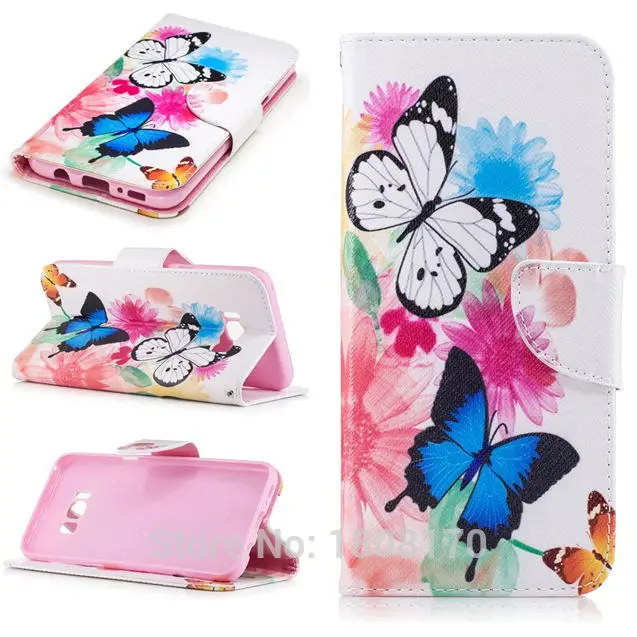 Sun Flower Wallet Leather Case For Samsung Galaxy S8 Plus Edge A7 J5 J7 2017 LG K3 K10 Bear Teddy Luxury Stand Phone Cover 50pcs | Мобильные