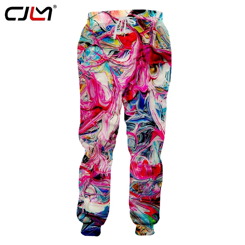 

CJLM Stylish Cozy Loose Man Sweatpants 3D Full Printed Colorful Vortex Men's Pants Unisex Oversized Trousers Wholesale