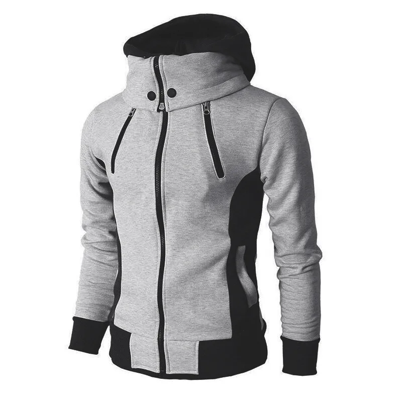 

men's coat cardigan cotton double pull hooded matching Hoodies Sweatshirts