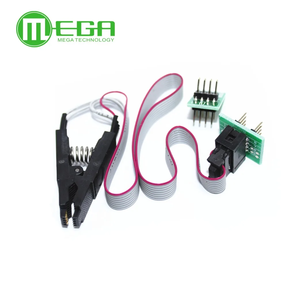 Зажим для проверки EEPROM 93CXX / 25CXX 24CXX + 2 адаптера 5 комплектов обновленная версия SOIC8