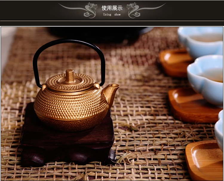 Японский чугунный чайный набор мини 50 мл забавный чайник Tetsubin искусственные