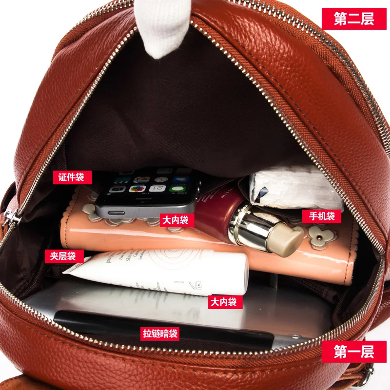 100% гарантия рюкзак из натуральной кожи натуральная коровья кожа женские