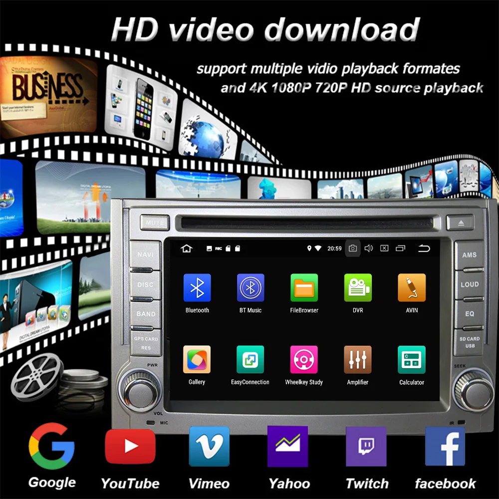 Автомагнитола 2 Din с Bluetooth mp3-плеером FM-радио для Hyundai I10 2011 2012 Android сенсорным экраном