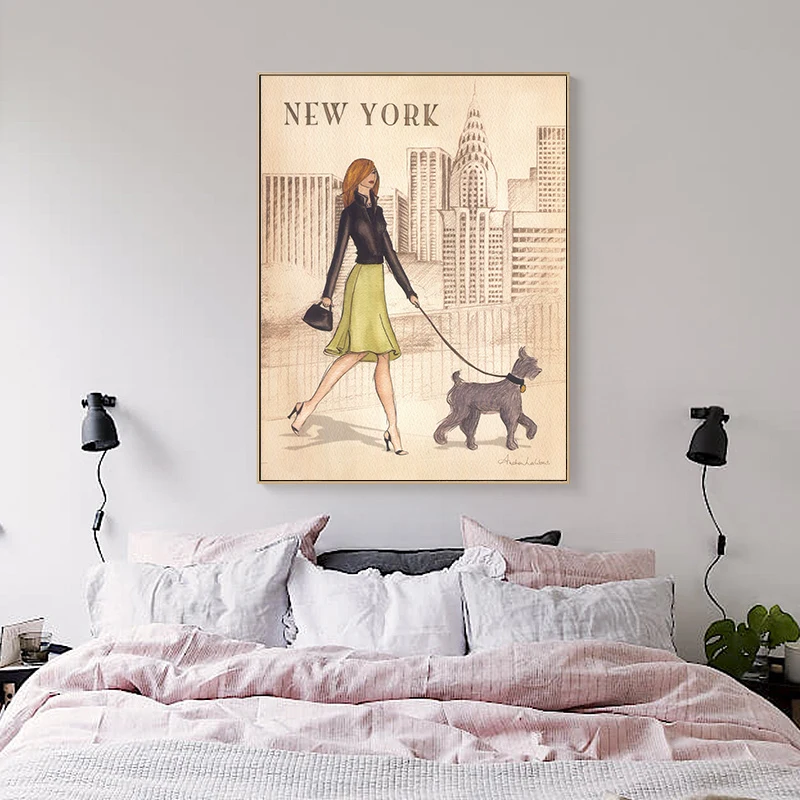 Плакат Классическая знаменитые здания Wall Art Спальня кафе украшения гостиной
