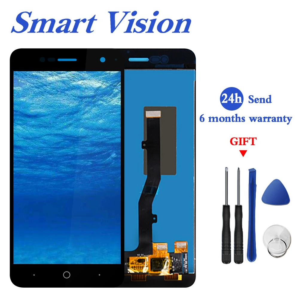 Для ZTE Blade V8 Mini Full LCD дисплей + кодирующий преобразователь сенсорного экрана в