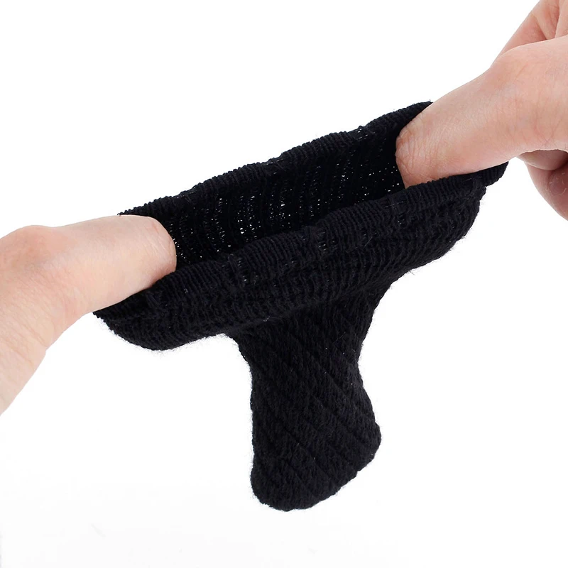 4 шт./компл. однотонные цветные толстые вязаные носки для обеденного стола