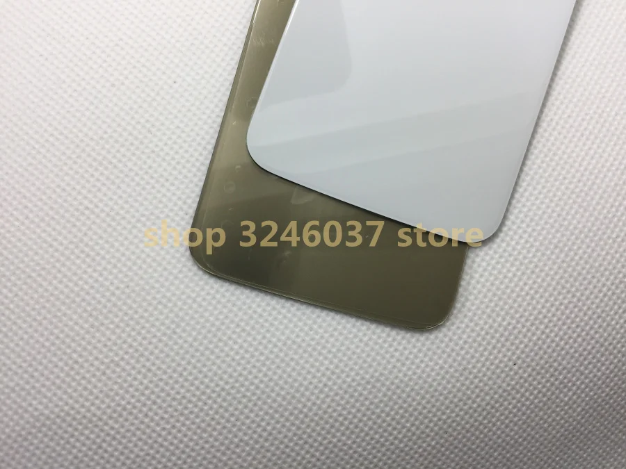 Back Glass Cover for Samsung Galaxy S6 Edge G925 G925F Rear Battery Housing with Logo + sticker | Мобильные телефоны и