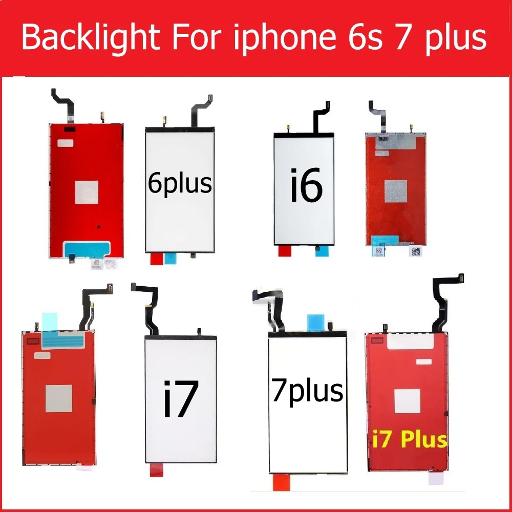 ЖК дисплей панель подсветки для iPhone 6s 7 plus экран подсветка пленка с 3D сенсорной