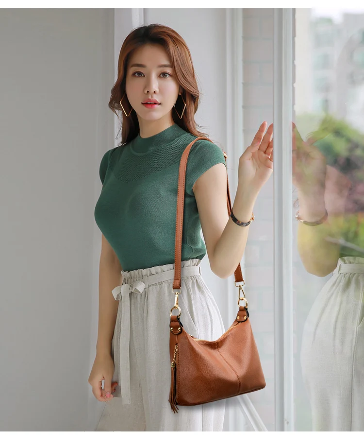 Fashion Tassel Crossbody Bags For Women Messenger Bag Designer Handbags High Quality Female Leather Shoulder Bag Sac A Main