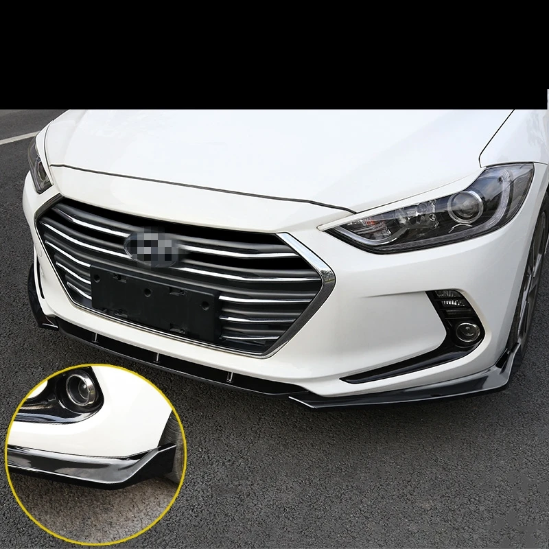 Для hyundai Elantra ABS Хром передний бампер губы против царапин передний бампер аксессуары