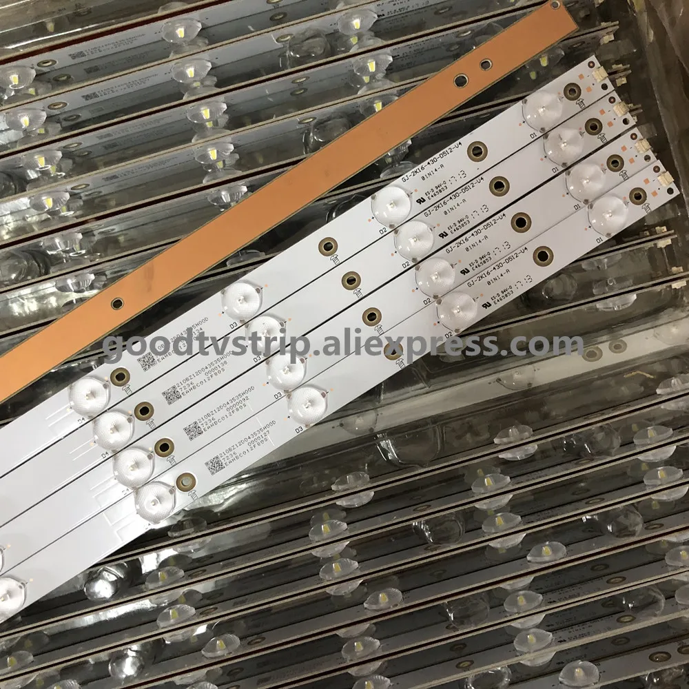Светодиодный Подсветка 12 лампы Газа для Phi lips 43 &quotТВ LB43014 V0_00 TPT430U3 EQLSJ A.G 43PUS6501 43PUS6101