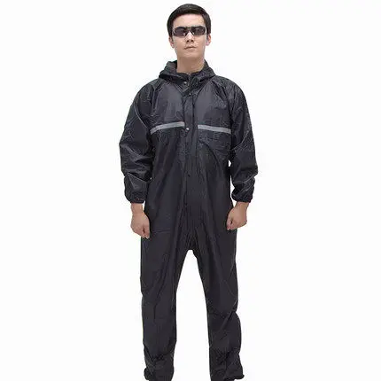 Adult Motorcycle Raincoat Waterproof Reflective Outdoor Work Professional impermeable Rainwear Men Rain Coat Cover Hooded LZO106 | Дом и сад