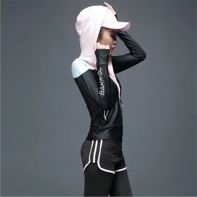 Новая зимняя fitness yoga пальто работает с длинным рукавом быстросохнущие высокой