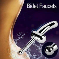 bidet faucets rushed anal douche shower cleaning head plug enema metal anal butt plugs sex toys