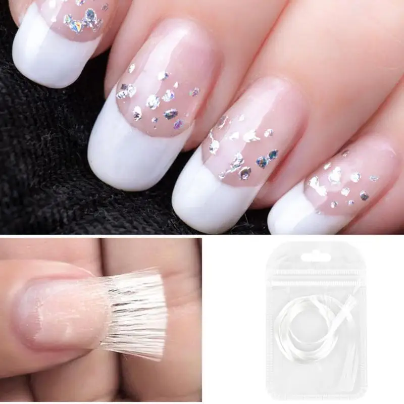 1/1.5/2M Nail Extension Fiberglass Glass Form Acrylic Tips Nails Building Gel | Красота и здоровье