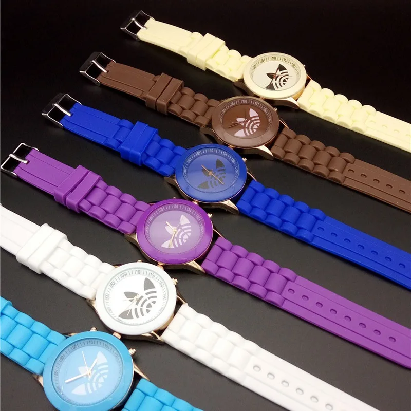 TIke Toke, reloj mujer, роскошные женские часы, модные, дизайн клевера, элегантные, President, силиконовое платье, мужские часы, Relogios Masculino 08